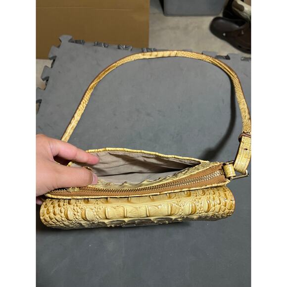 Brahmin Manhattan Melbourne Crossbody Shoulder Croc Embossed‎ Leather Bag - Picture 9 of 11